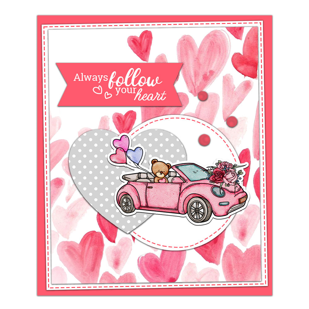 Valentine's Day Car Clear Stamps