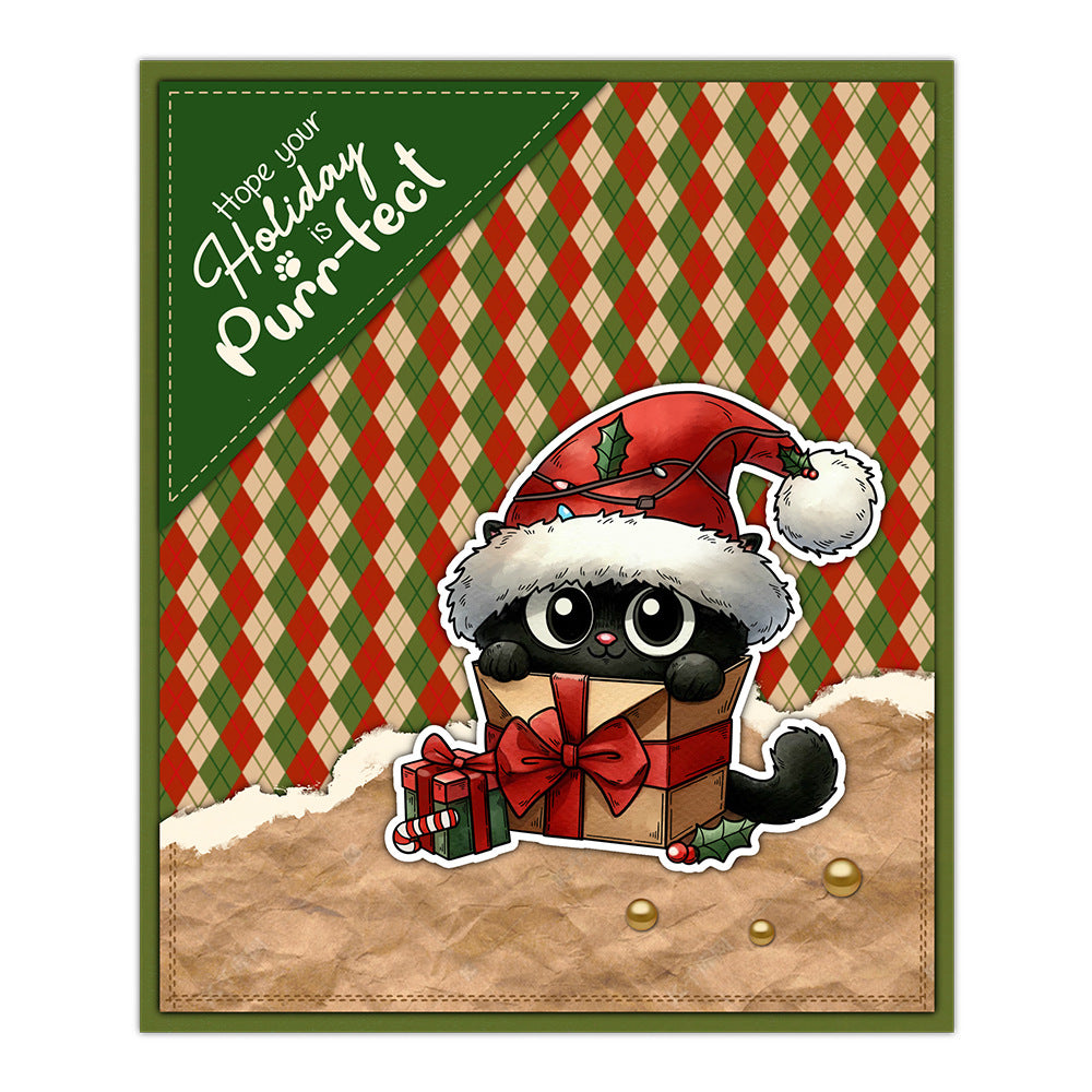 Christmas Kitten Dies & Stamps Set
