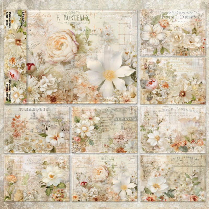 A5 Gorgeous Flowers DIY Scrapbook Paper