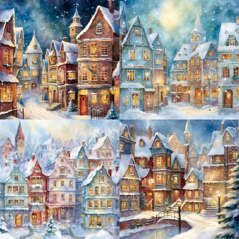 24PCS 6" Winter Scrapbook Paper & Cardstock