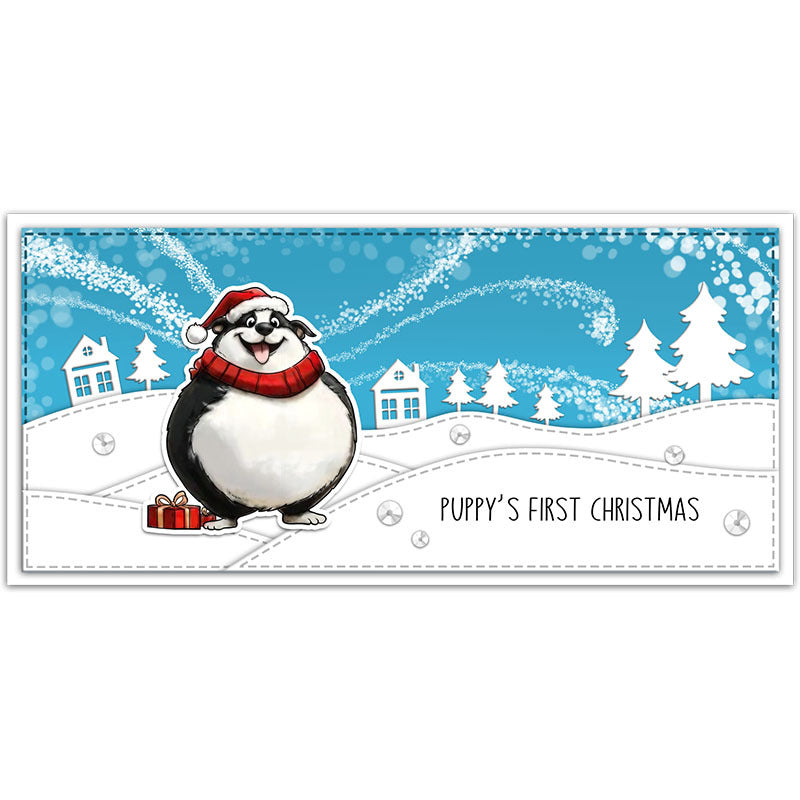 Christmas Puppy Dies & Stamps Set