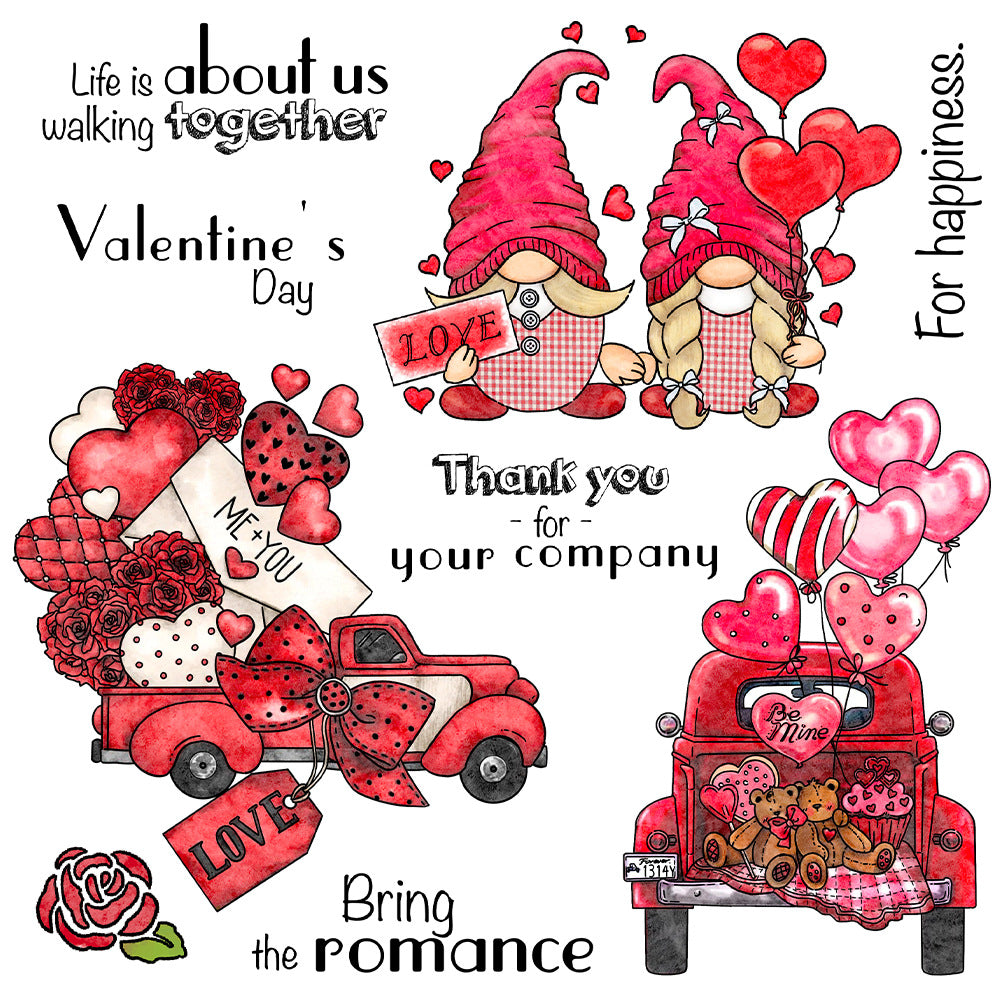 Valentine's Day Theme Dies & Stamps Set