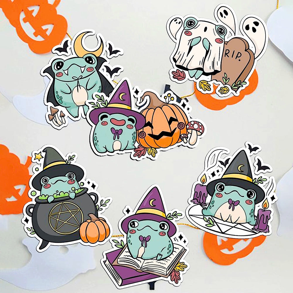 Cute Witch Frog Dies & Stamps Set