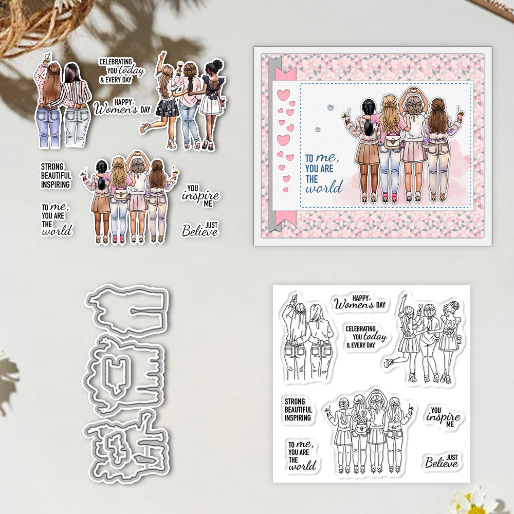Great Girl Friendship Dies & Stamps Set