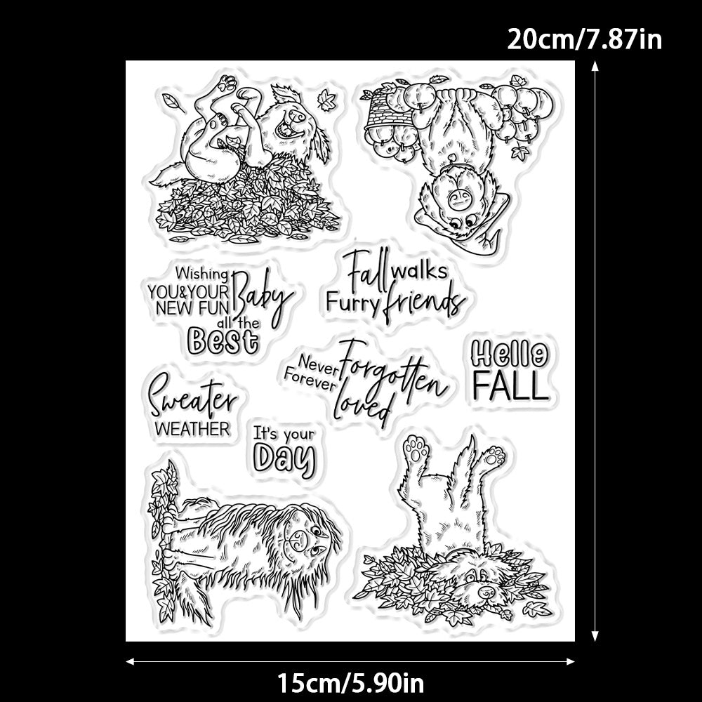 Autumn Puppy Dies & Stamps Set