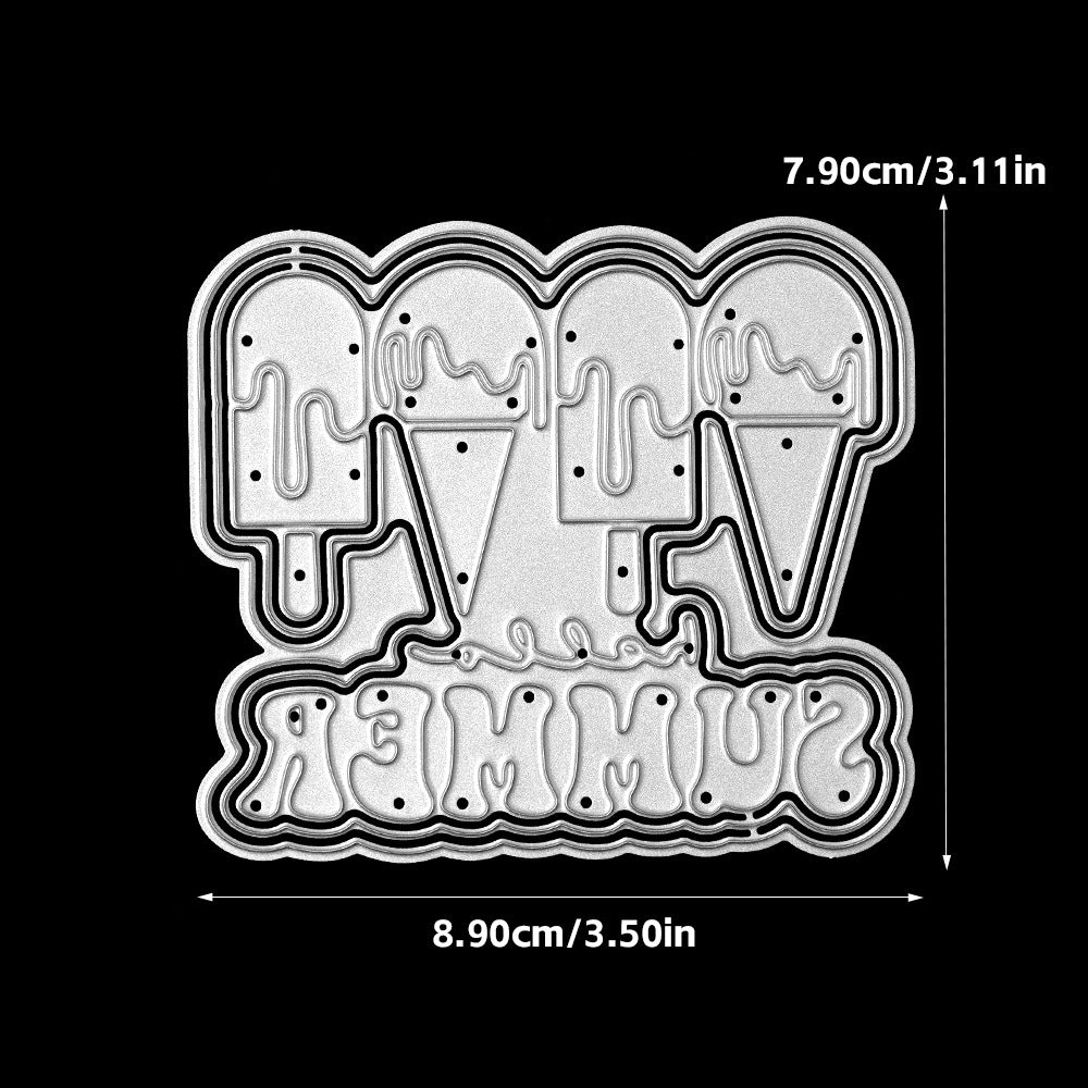 Summer Ice Cream Metal Cutting Dies