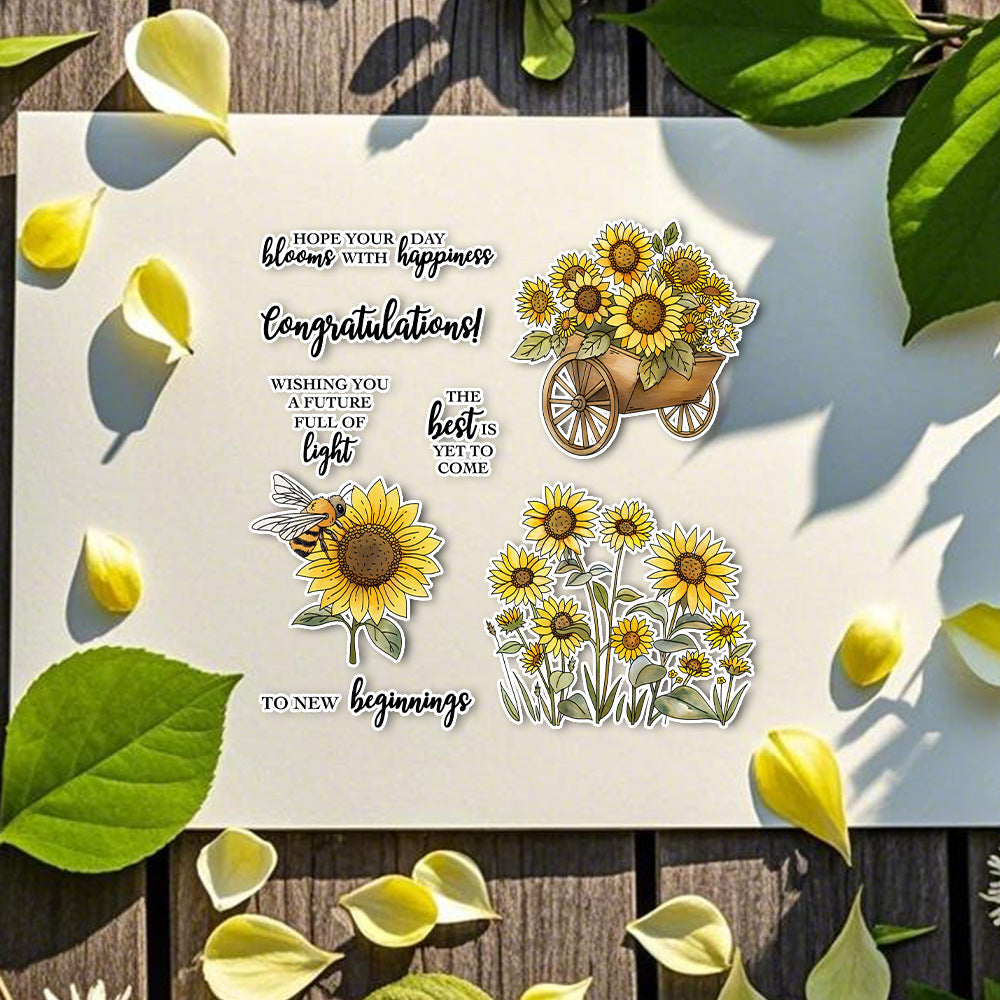 Sunflower Dies & Stamps Set