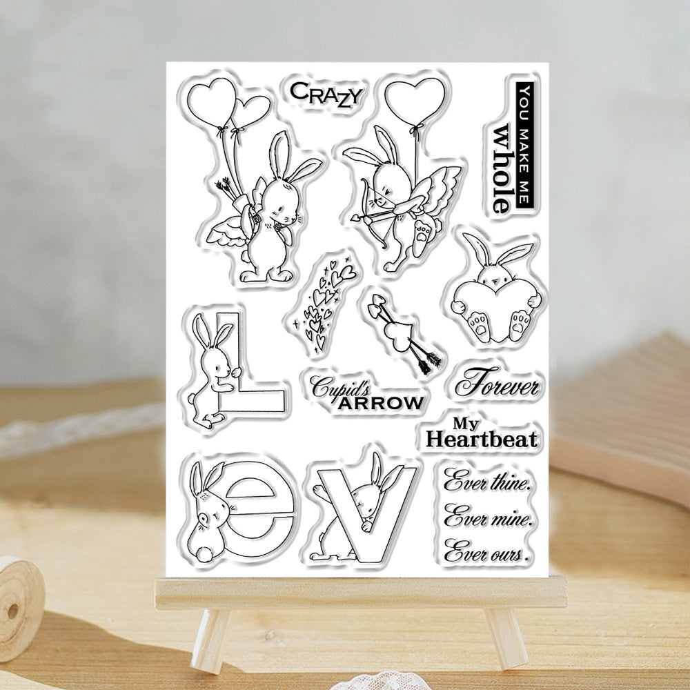 Valentine's Day Bunny Love Balloon Dies & Stamps Set