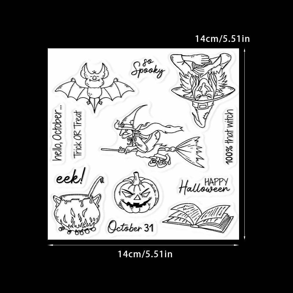 Halloween Witch Dies & Stamps Set