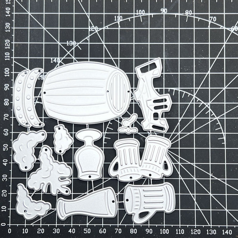 Beer Barrels and Glasses Metal Cutting Dies