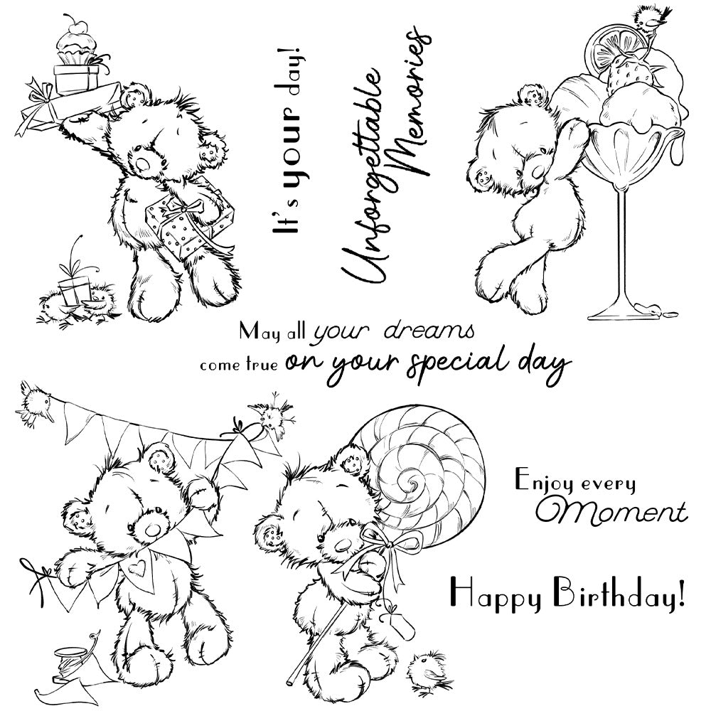 Birthday Wishes Dies & Stamps Set