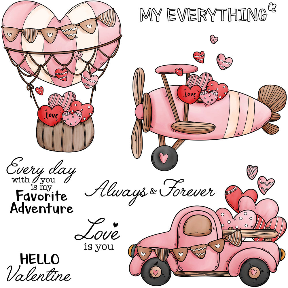 Valentine's Day Theme Dies & Stamps Set
