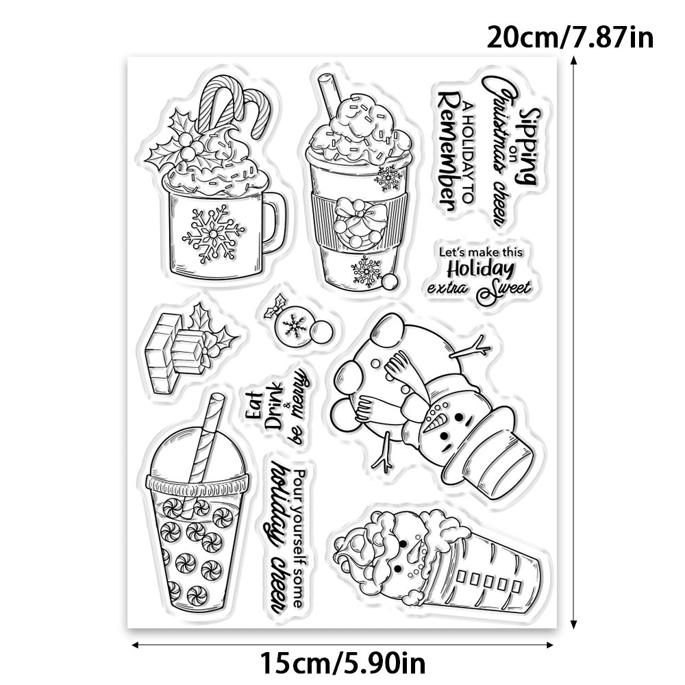 Christmas Snowman Dies & Stamps Set