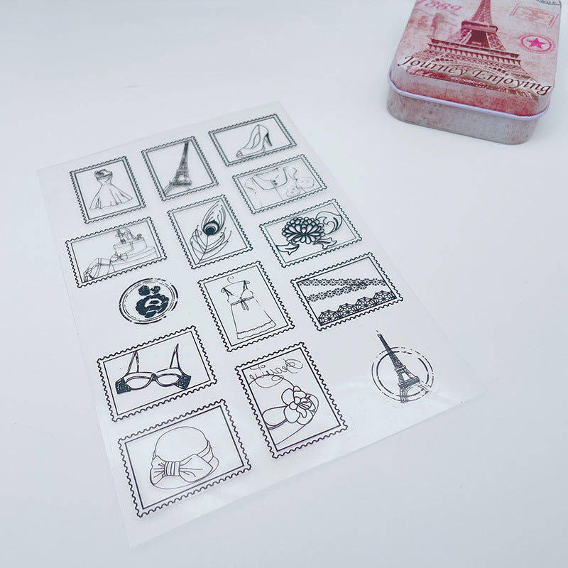 Postage Stamp Transparent Silicone Stamps