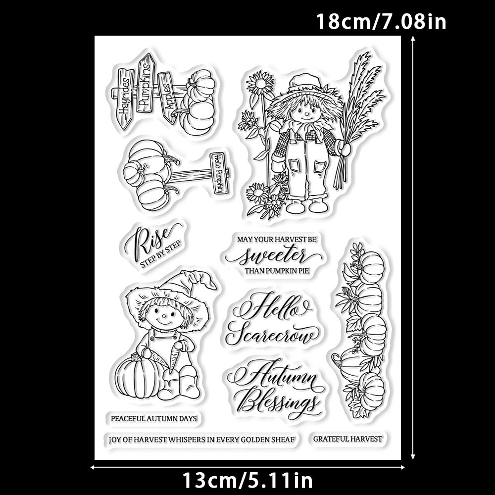 Autumn Harvest Scarecrow Dies & Stamps Set