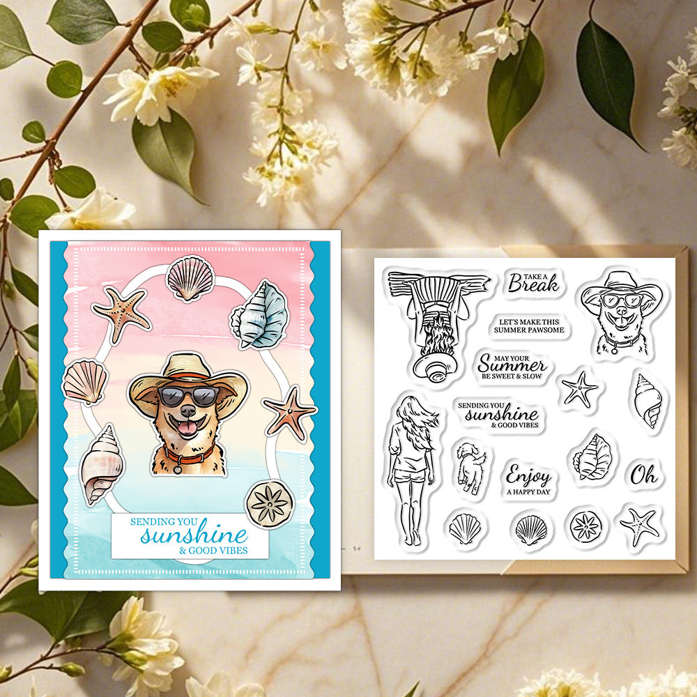 Summer Beach Clear Stamps