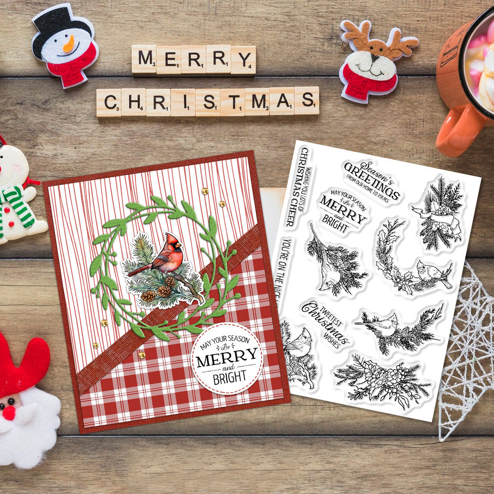 Christmas Birds Clear Stamps