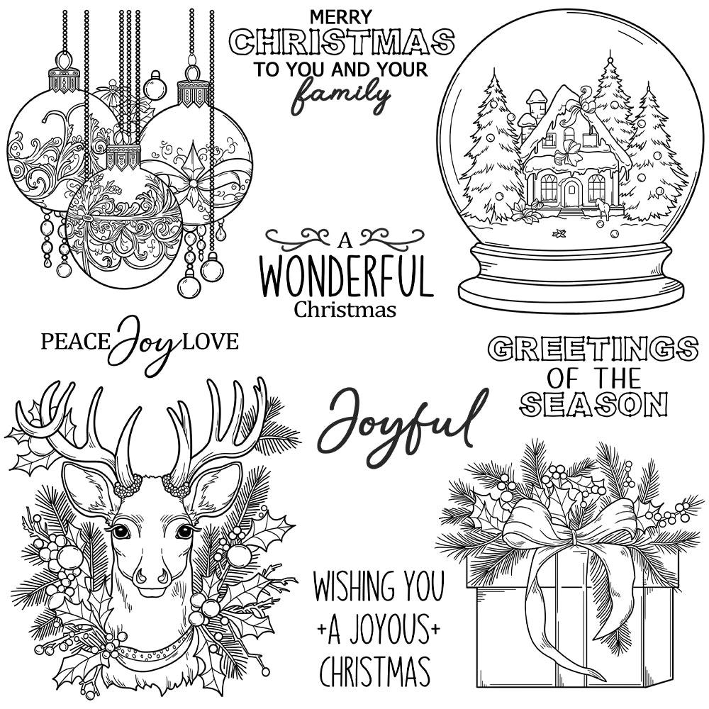 Christmas Decorations Clear Stamps