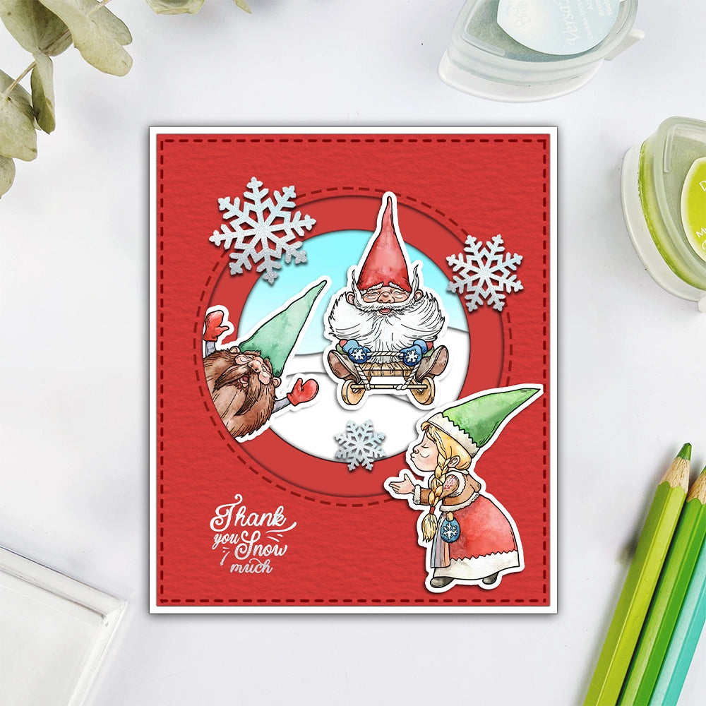 Cute Santa Gnomes Dies & Stamps Set