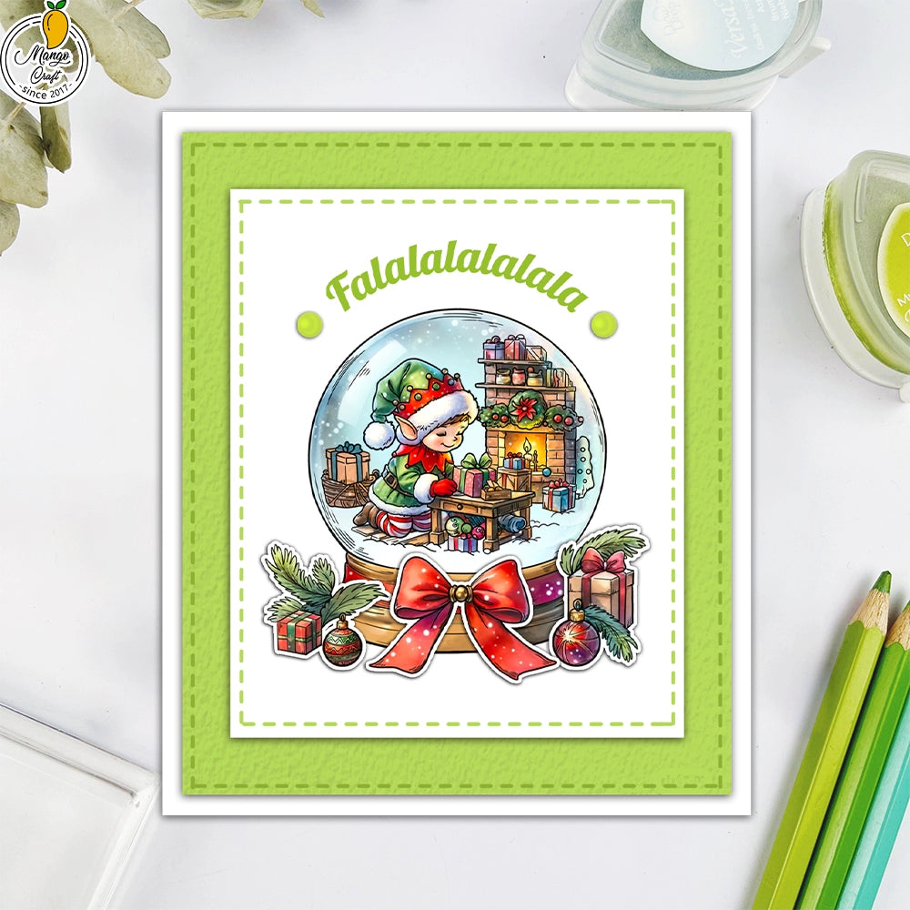 Christmas Elements Dies & Stamps Set
