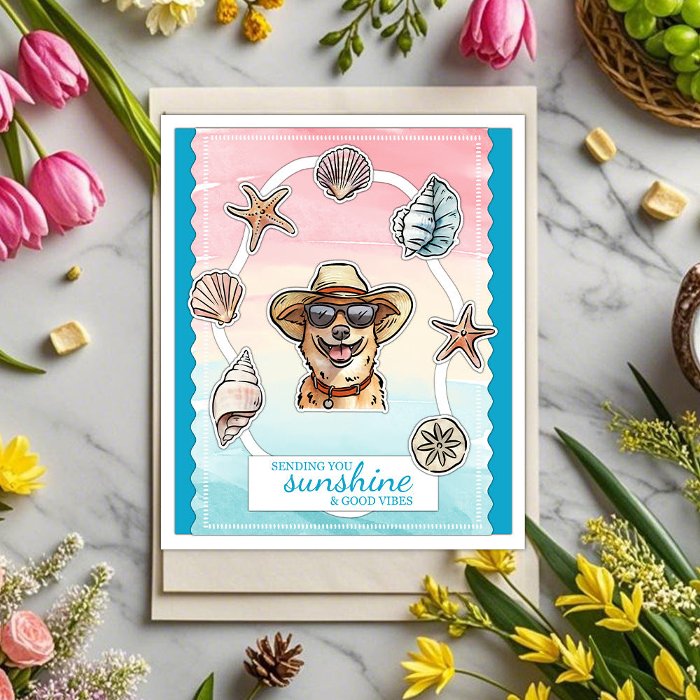Summer Beach Clear Stamps