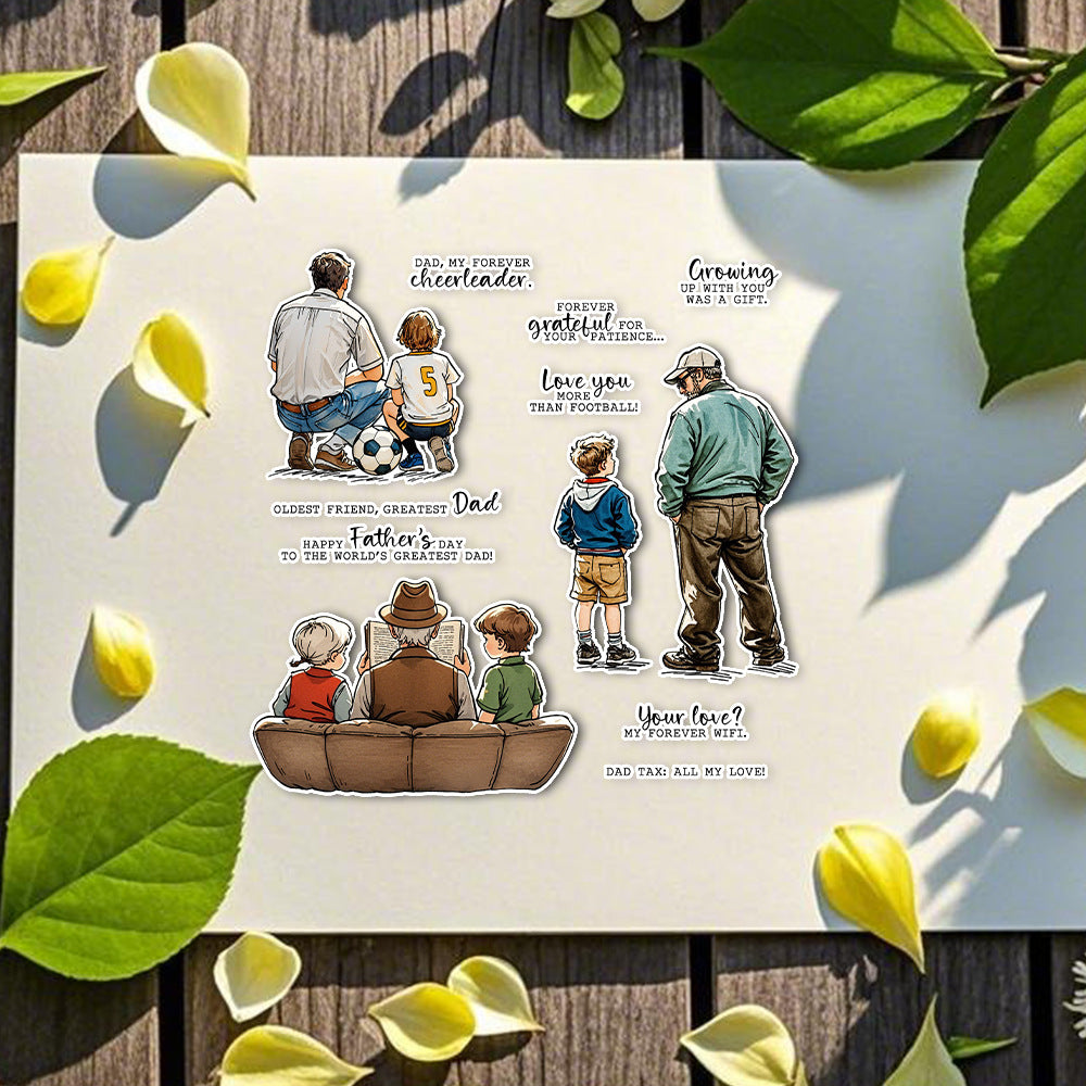 Father-Son Relationship Dies & Stamps Set