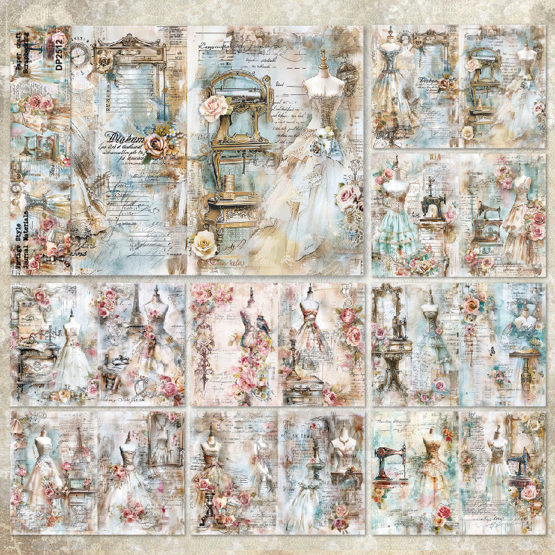 A5 Wedding Dress Journal Scrapbook Paper