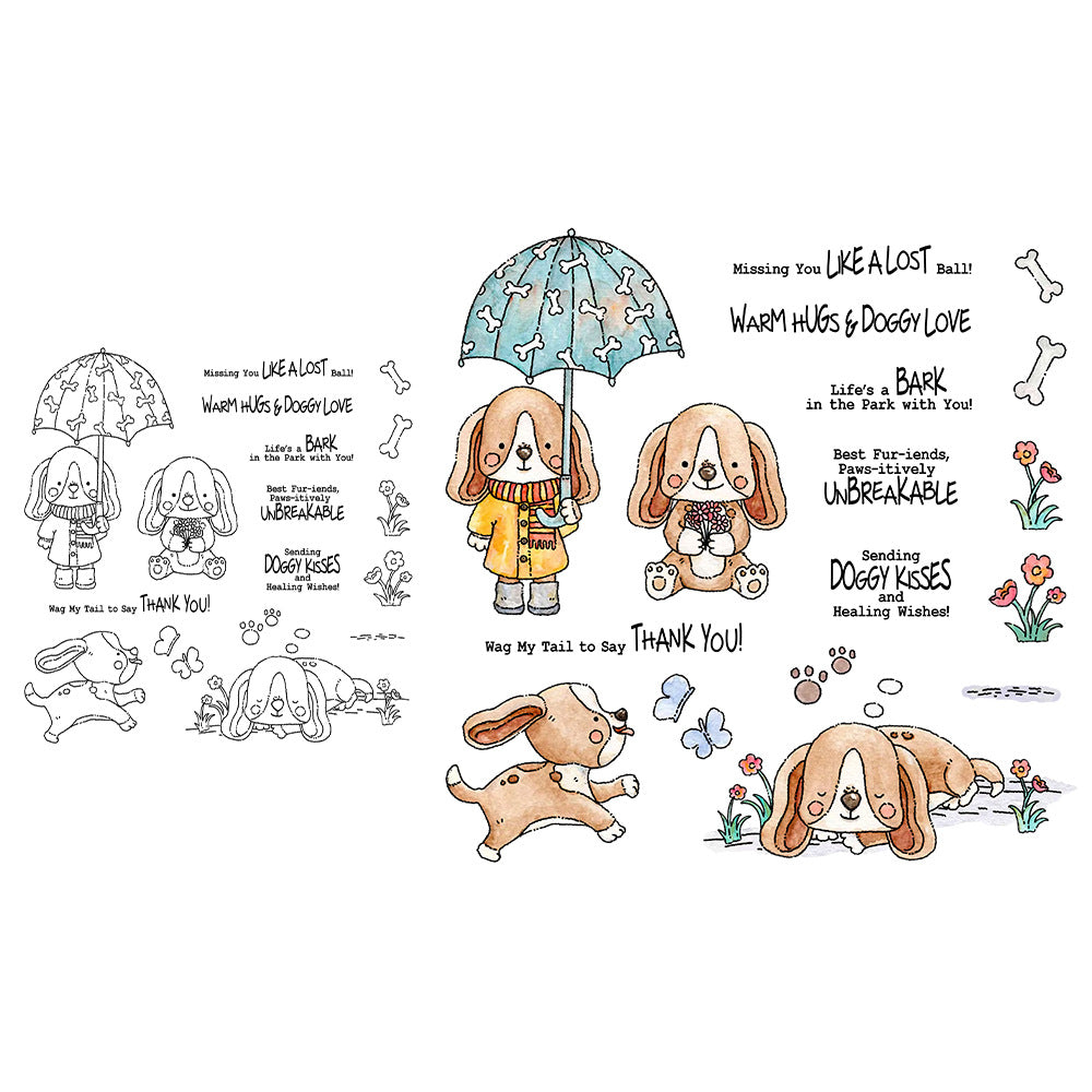 Cute Puppy Clear Stamps