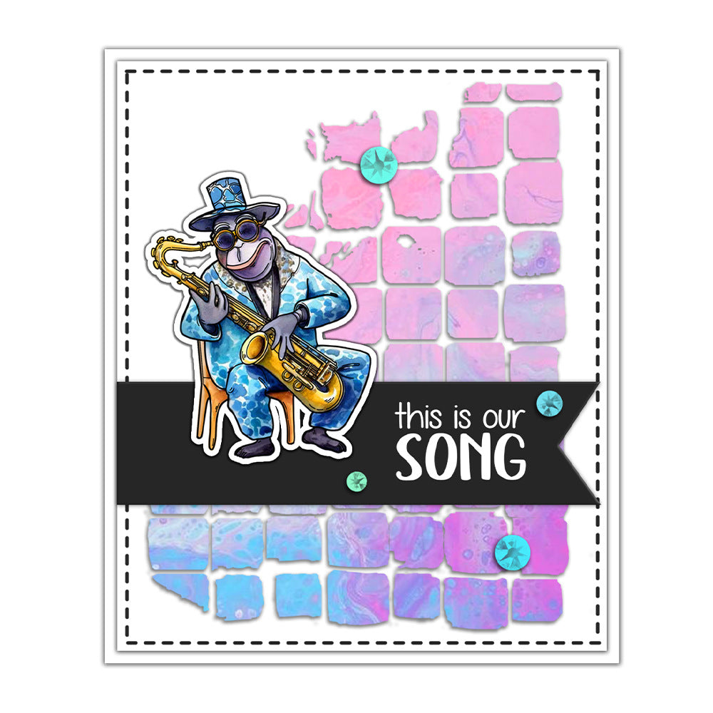 Forest Animals Music Band Dies & Stamps Set