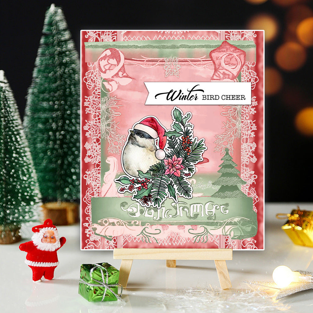 Christmas Birds Dies & Stamps Set