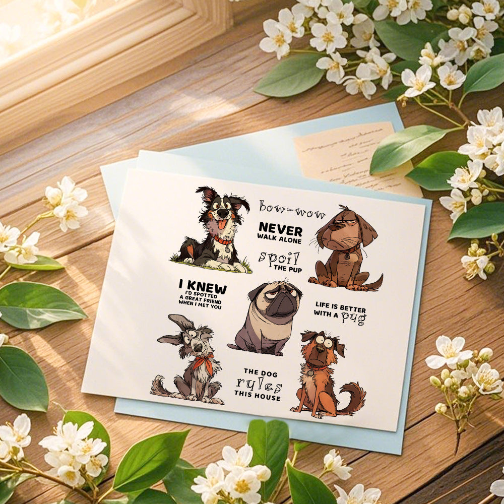 Cute Pet Dogs Dies & Stamps Set