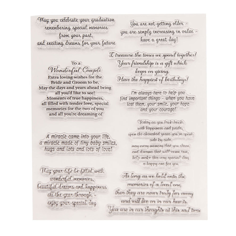 Graduation Memories Clear Stamps