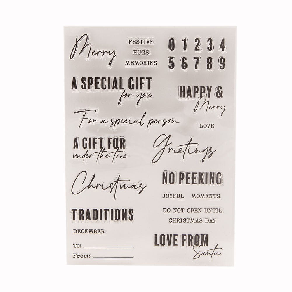 Best Wishes Clear Stamps