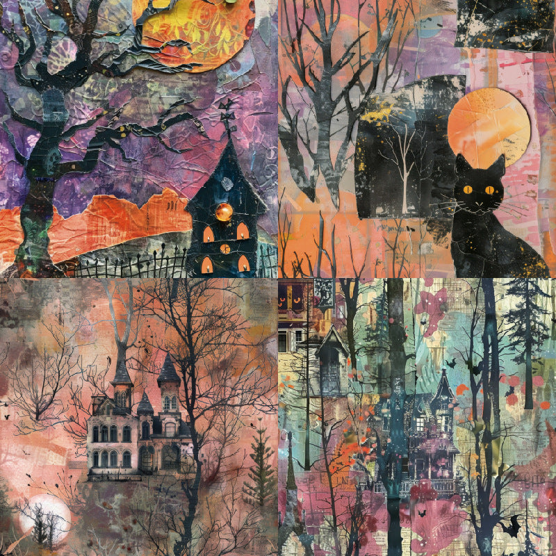 24PCS 6" Castle Scrapbook Paper & Cardstock