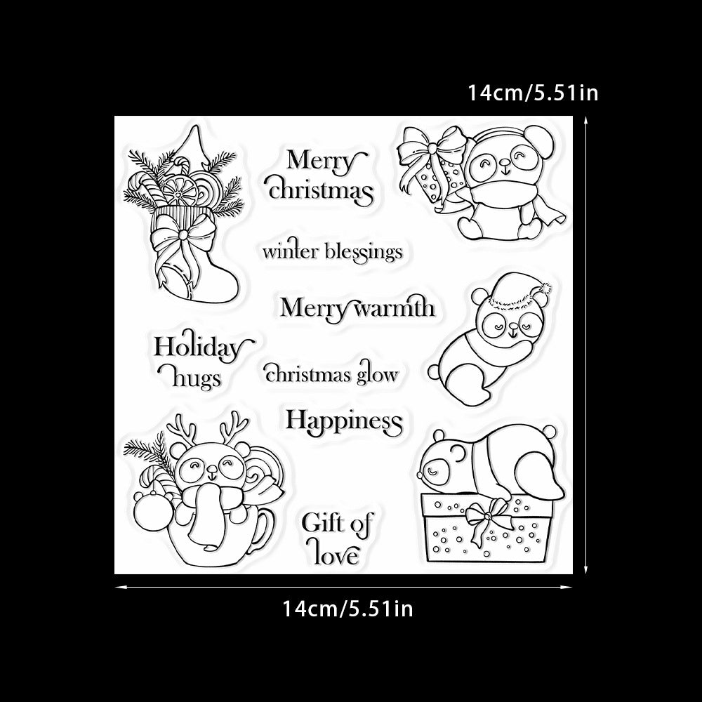 Christmas Panda Dies & Stamps Set