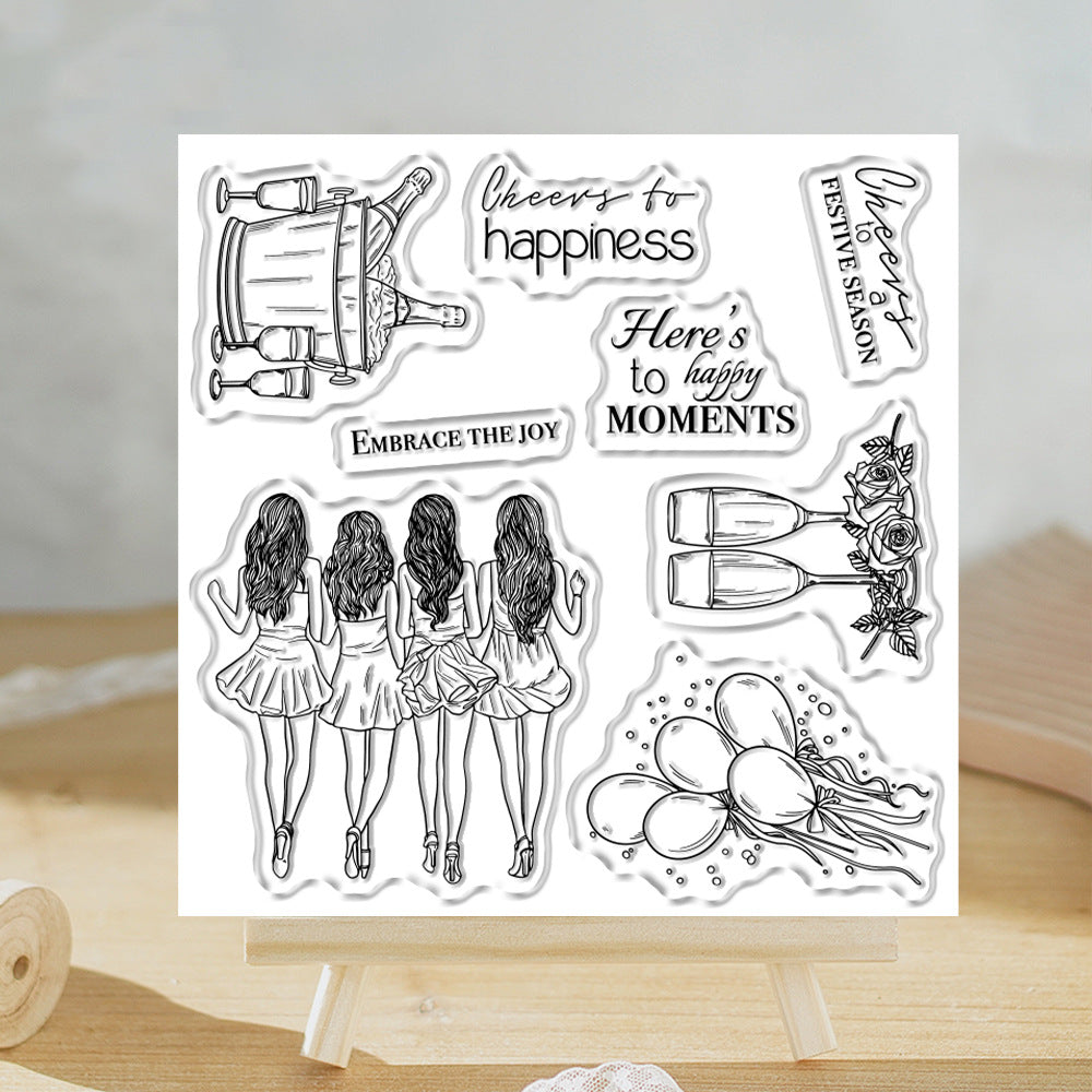 Party Girls Clear Stamps