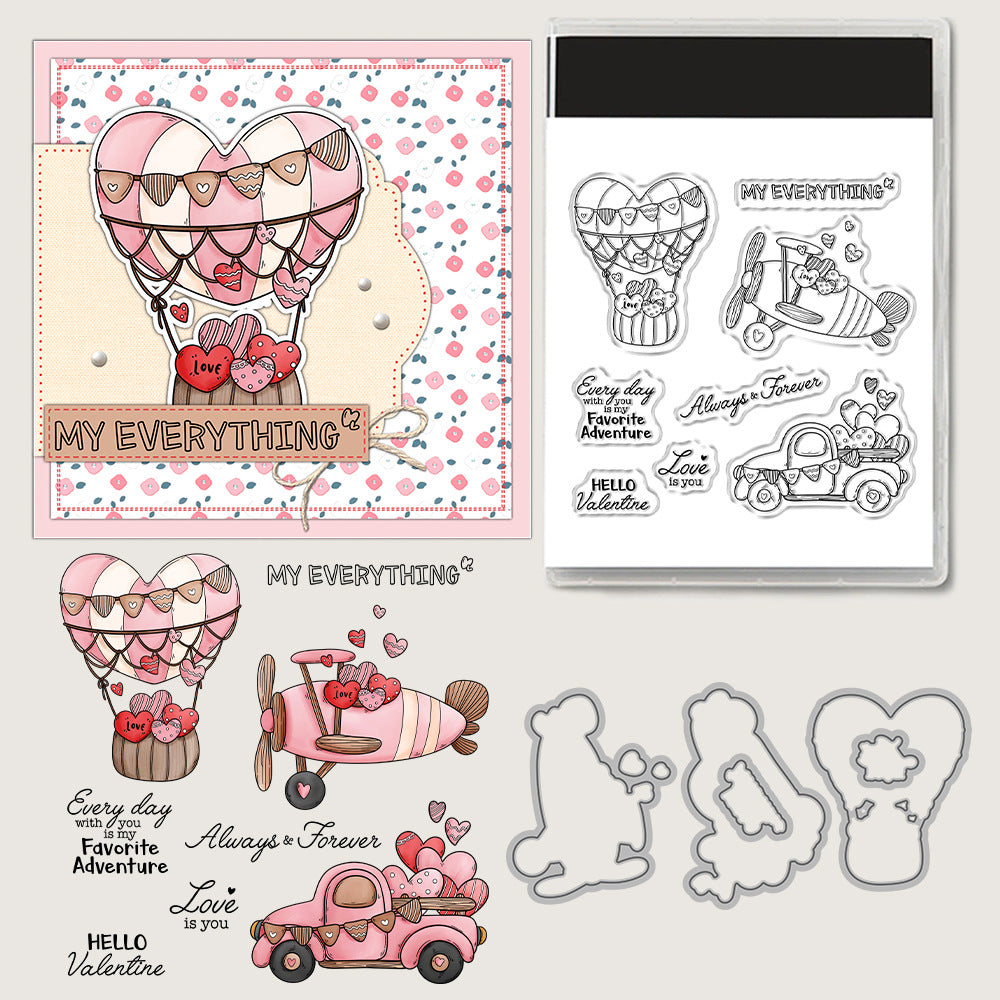 Valentine's Day Theme Dies & Stamps Set