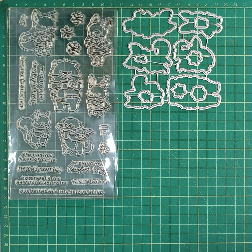 Winter Animals Dies & Stamps Set