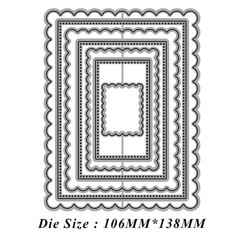 Corrugated Rectangular Frame Metal Cutting Dies