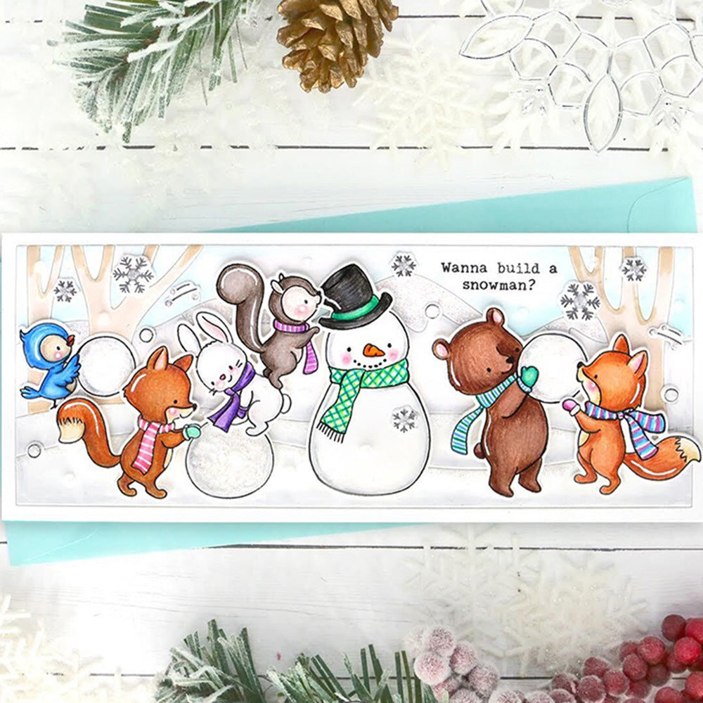 Winter Snowman Dies & Stamps Set