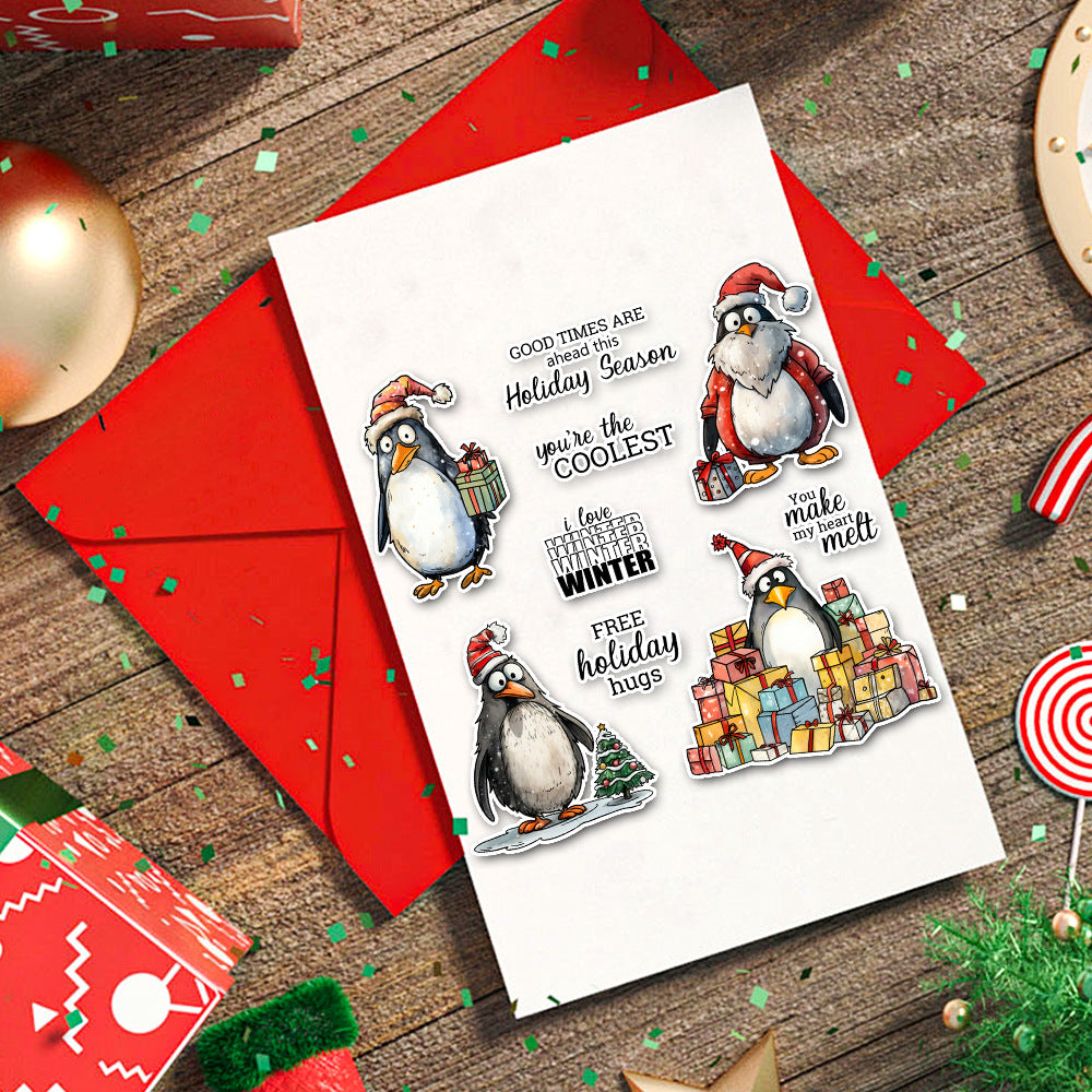 Christmas Penguin Dies & Stamps Set