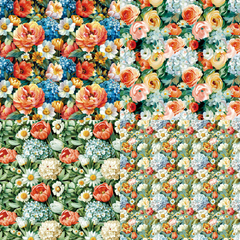 24PCS 6" Garden Scrapbook Paper & Cardstock