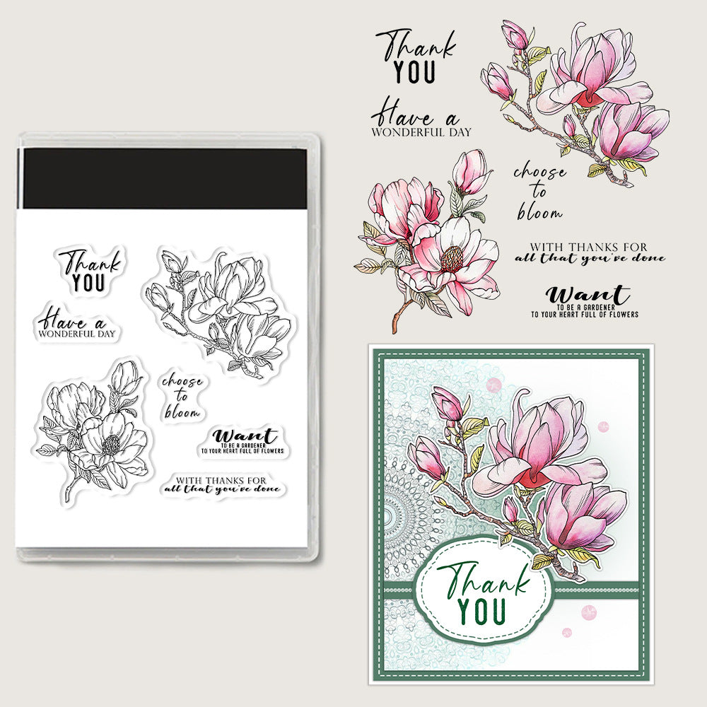 Spring Flower Clear Stamps