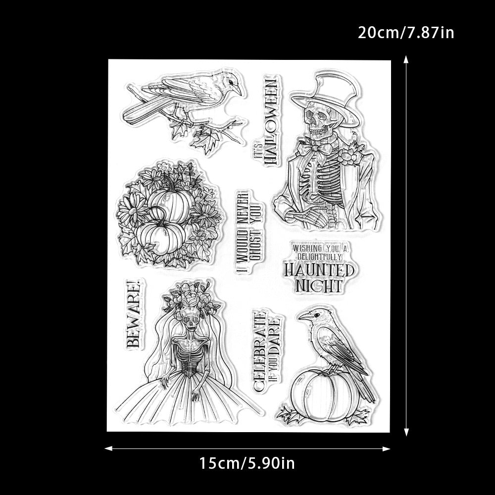 Halloween Skeleton Dies & Stamps Set