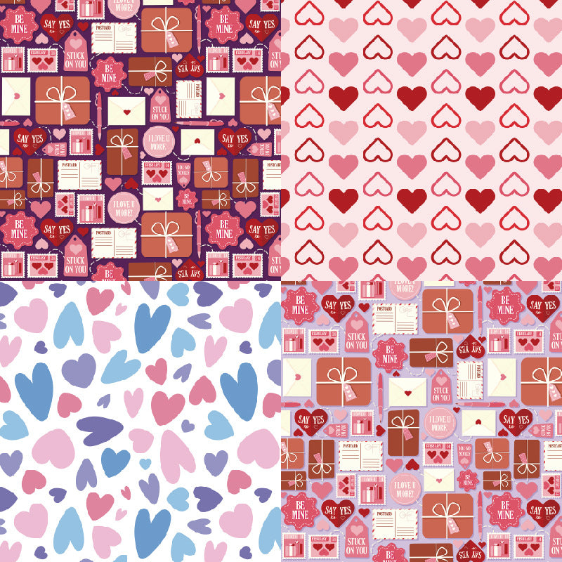 24PCS 6" Valentine's Day Scrapbook Paper & Cardstock