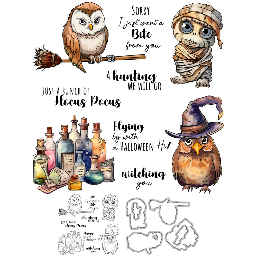 Halloween Eagle Dies & Stamps Set