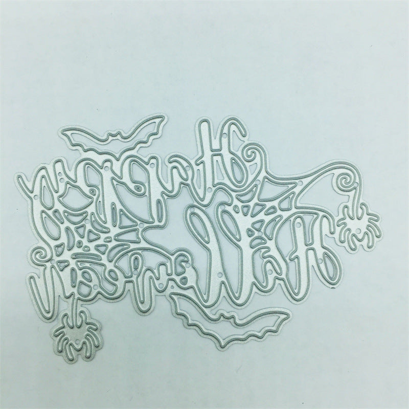 Happy Halloween Calligraphy Metal Cutting Dies