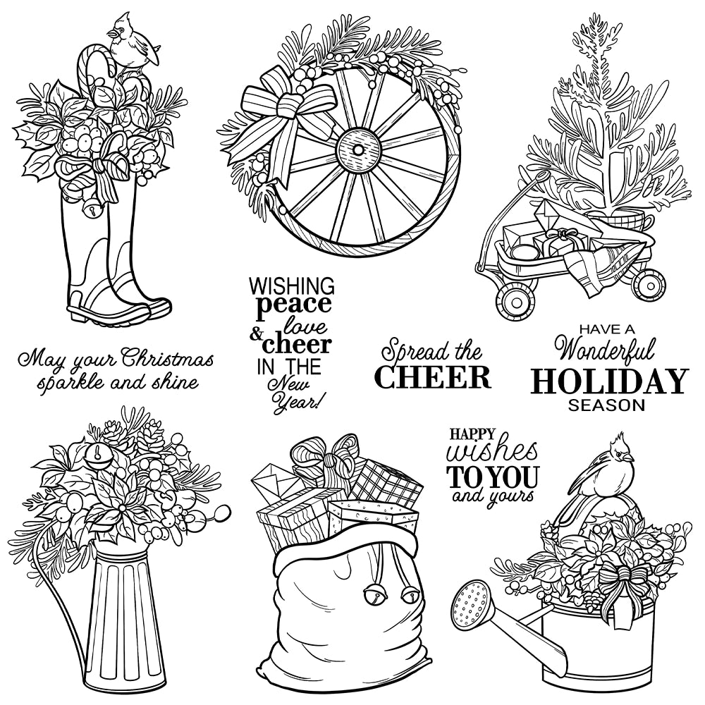 Christmas Decoration Clear Stamps