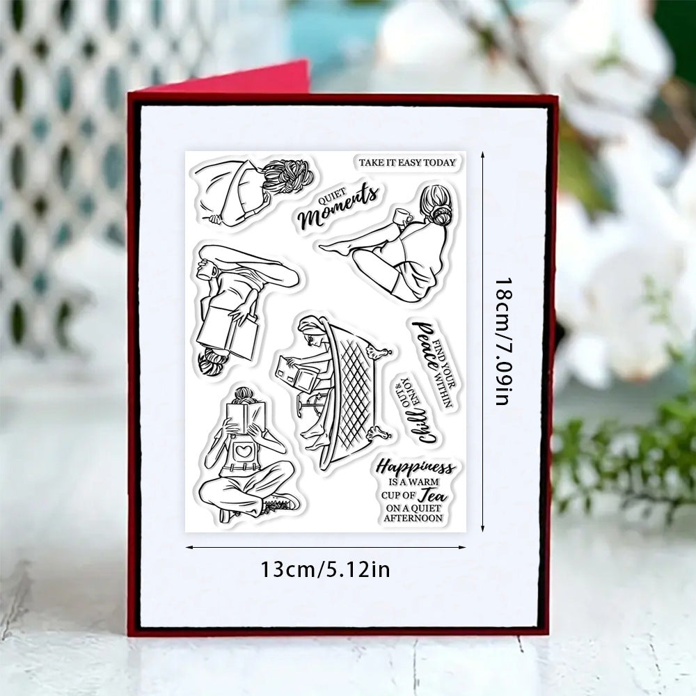 Girls Daily Life Dies & Stamps Set