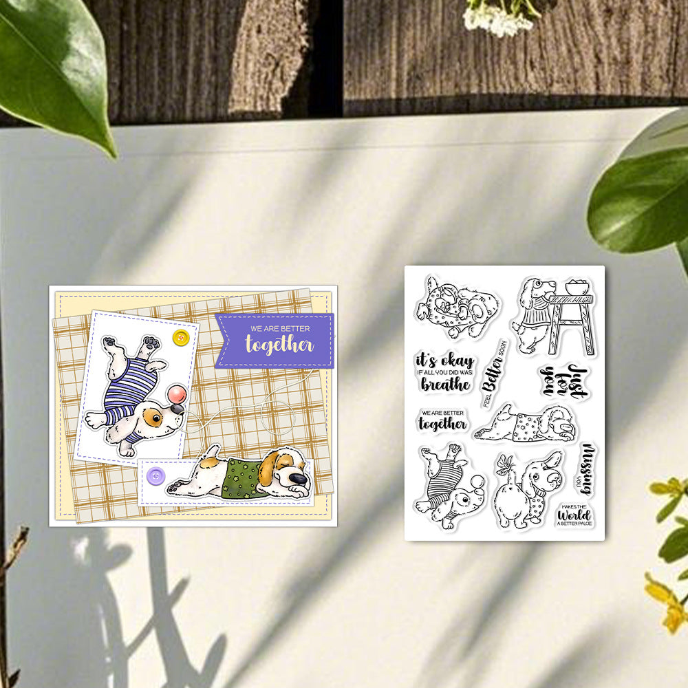 Naughty Puppy Dies & Stamps Set